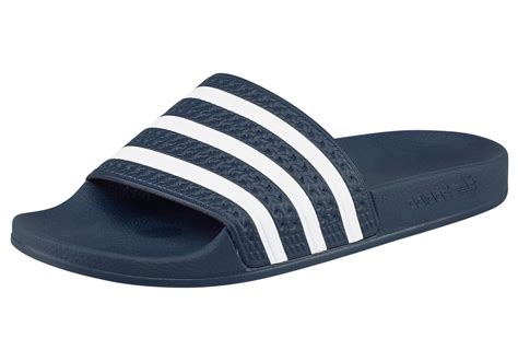 adidas slippers heren zwart blauw|adidas bad slippers.